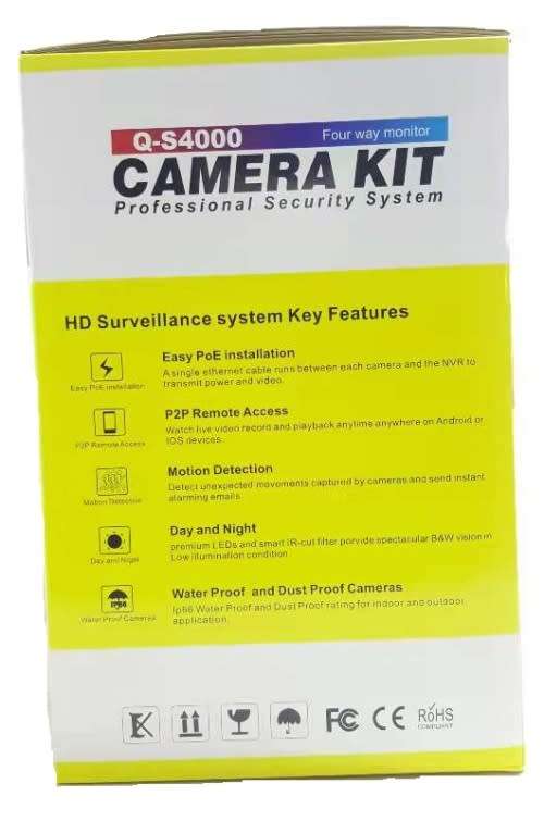 2ch IP camera - PT NVR Camera Kit - PT Camera System - IP Wireless 360 PT Panoramic NVR Camera Set