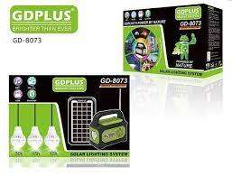 Solar Light Kit - GD-8073 Outdoor Solar Lighting System - 3 Bulb GD-8073 LED Solar Light Kit