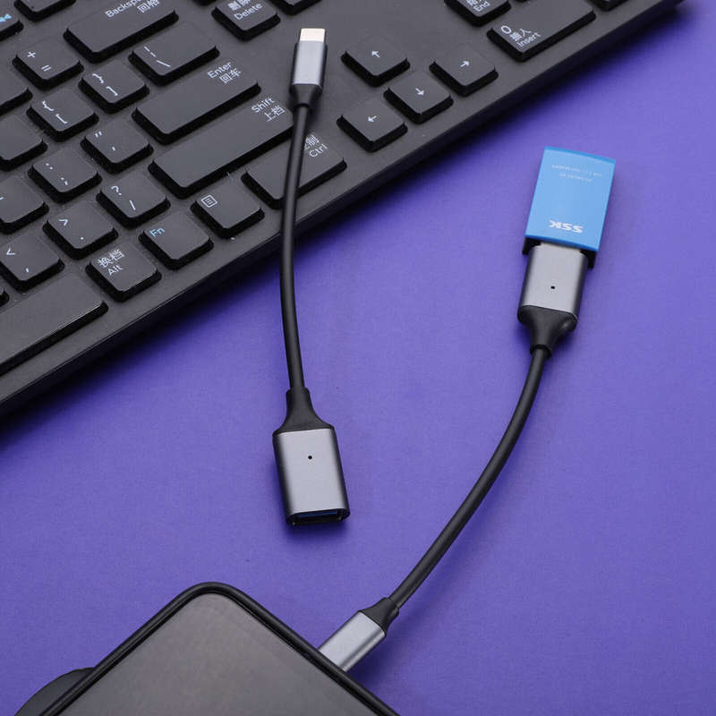 Type C USB OTG Cable Adapter Data Connector For Phone Read U Flash Disk