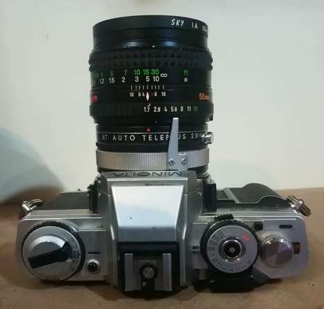 Minolta XG-M with 50mm f1:7 Minolta Rokkor lens