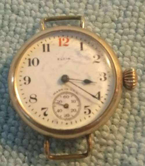 Elgin Vintage Gold Plated Mens Watch