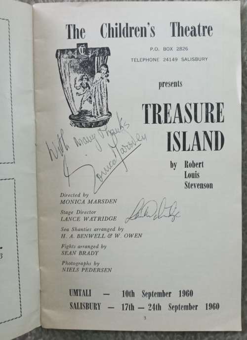 Rhodesian Children`s Theatre Programme