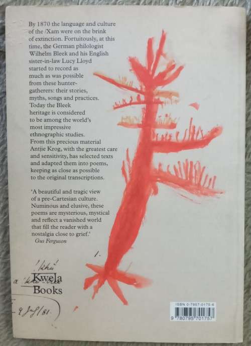 the stars say `tsau` /Xam poetry of Dia!kwain, Kweiten-ta-//ken, /A!kunta, /Han#kass`o and //Kabbo