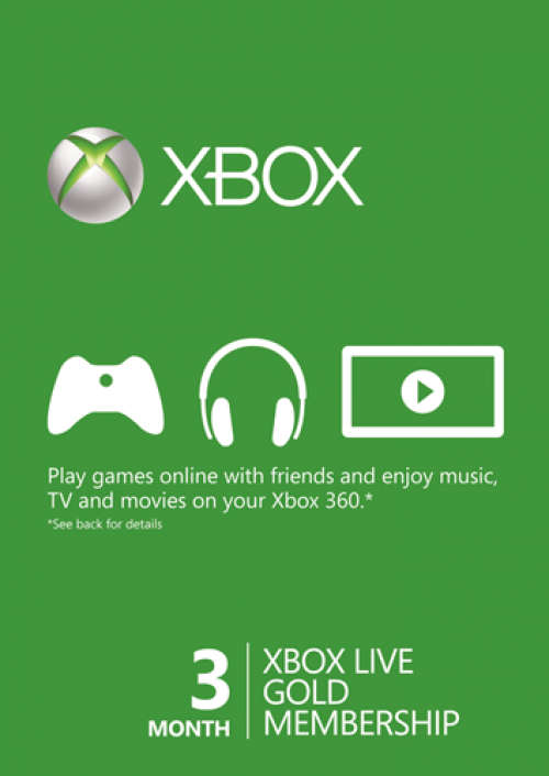 Xbox Live Gold Membership (Digital Code) - 3 Month (Delivered via e-mail)