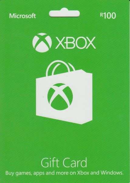 Xbox Gift Card - R100 value (Free E-mail delivery / Code sent via E-mail)