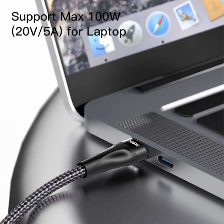 100W USB-C to Lightning & Type-C Cable 140cm