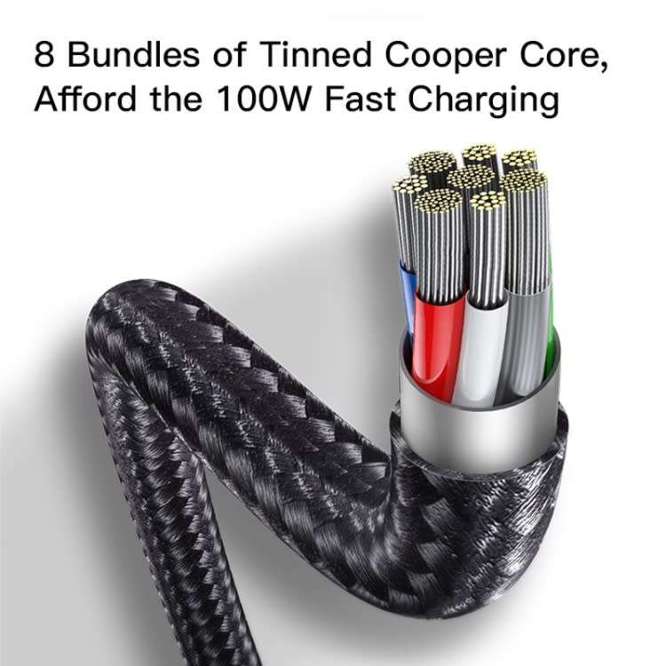 100W USB-C to Lightning & Type-C Cable 140cm