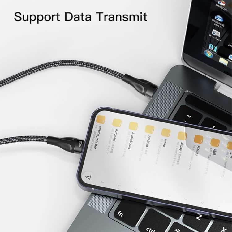 100W USB-C to Lightning & Type-C Cable 140cm