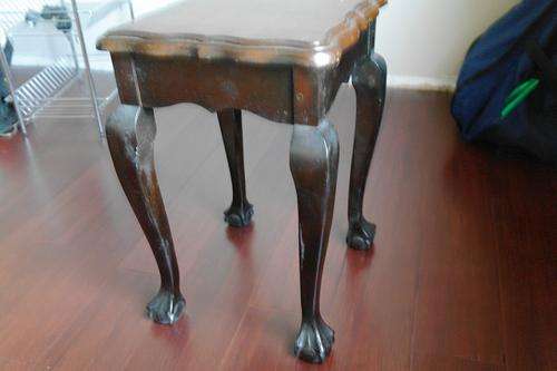 Imbuia small side tables