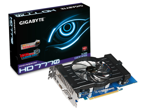 GIGABYTE Radeon HD 7770 DirectX 11 GV-R777OC-1GD 1GB 128-Bit GDDR5 PCI Express 3.0