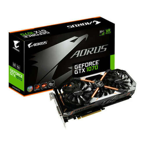 Gigabyte Aorus Geforce GTX 1070 8GB Graphic Cards GV-N1070AORUS-8GD