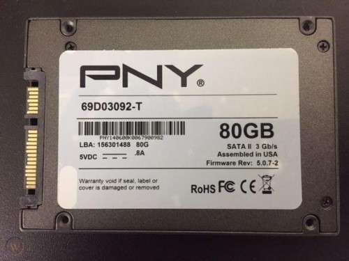 80GB SSD 3GB/S 2.5`