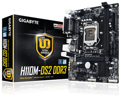 Gigabyte GA-H110M-S2PV DDR3 (rev. 1.0) Intel® H110 micro ATX