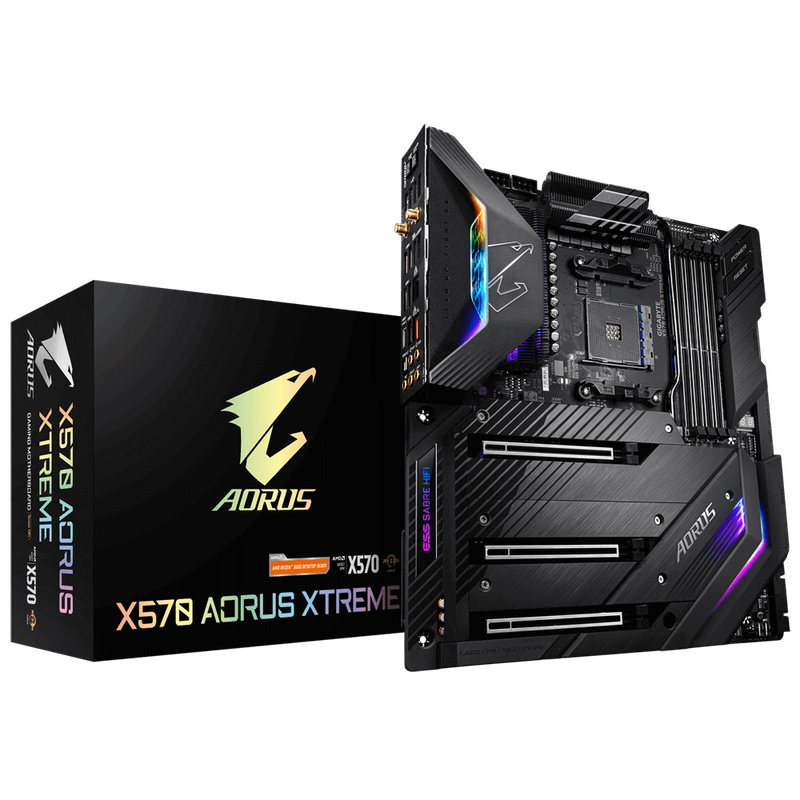 Gigabyte Aorus Extreme AMD X570 Xtreme Chipset For AMD Ryzen with Vega Graphics 4xDDR4 3XM.2 HDMI