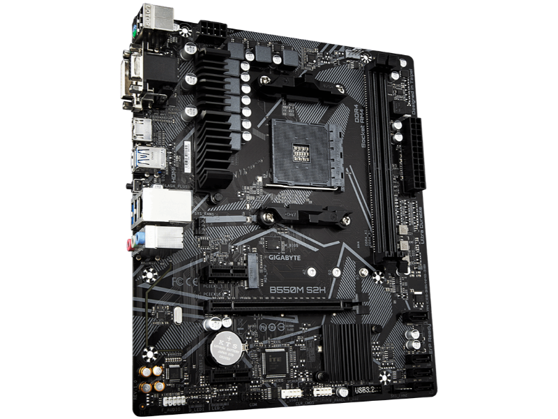 Gigabyte B550M S2H AMD AM4 Socket Micro ATX Desktop Motherboard ITEM#: GA-B550M-S2H