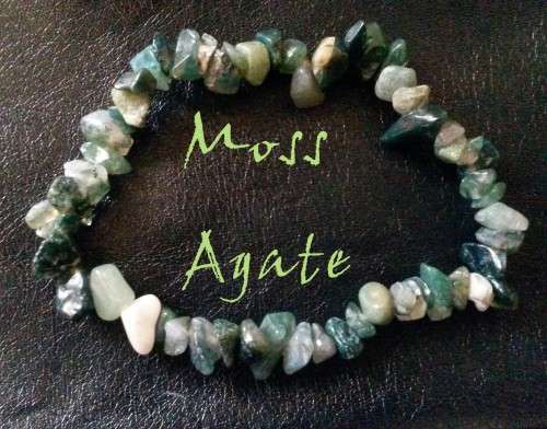 Healing Gemstone Moss Agate Bracelet