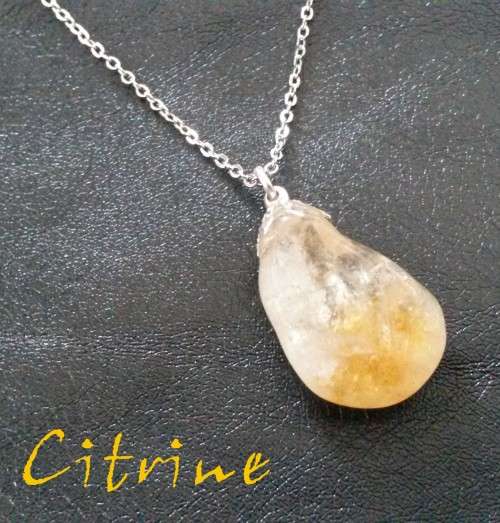 Healing Gemstone Citrine Necklace