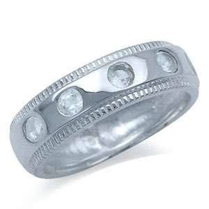 0.75ctw Natural Topaz Band- Size 7/ 9