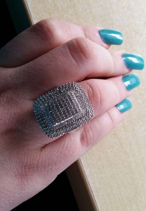 2.00ctw Natural Diamond Cluster Dress Ring in 925 Sterling Silver*Size N*