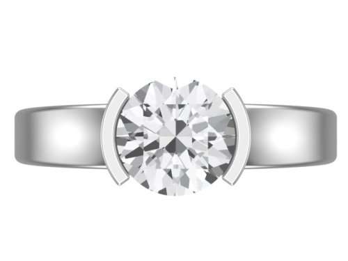*CD DESIGNER JEWELRY*2.00ct Cubic Zirconia Ring in 925 Sterling Silver- Size 8.5