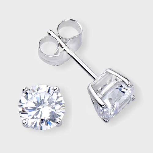 *CD DESIGNER JEWELRY* 0.36ctw 9ct White Gold CZ Studs