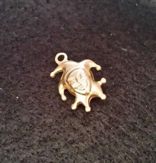 9ct Genuine Gold, Clown Charm