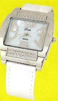 White Strap Lady`s Watch