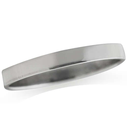 3mm Silver Flat Band- Size 11