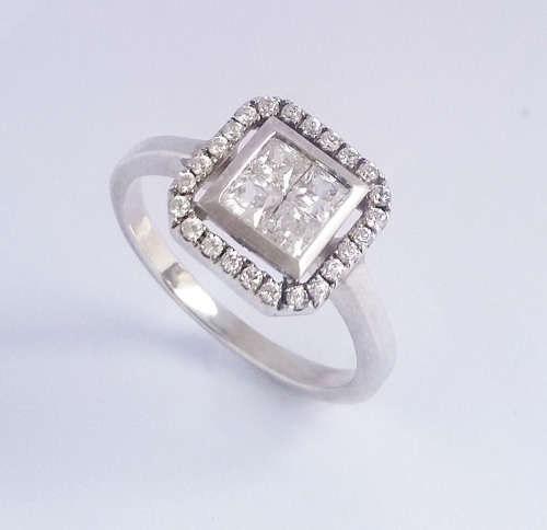 **CD DESIGNER JEWELRY**925 Sterling Silver Natural Sapphire  Ring- Size O