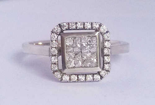**CD DESIGNER JEWELRY**925 Sterling Silver Natural Sapphire  Ring- Size O