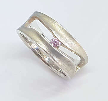 **925 Sterling Silver 0.10ctw CZ Band-Size 8.5