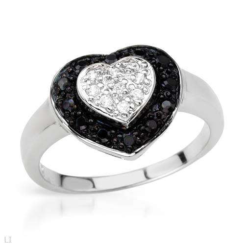 0.10ctw CZ Heart Dress Ring***Size 7
