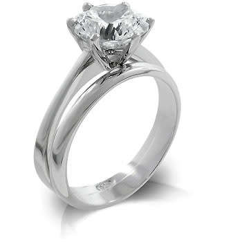 Cubic Zirconia Set in 925 Sterling Silver- Size 9/ 10