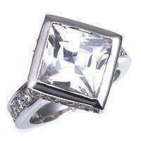5ct Princess Cut CubicZirconia Ring- Size 5 /10