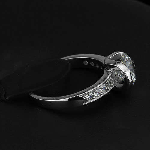 2.24ctw CZ Style ring in Stainless Steel Size 7