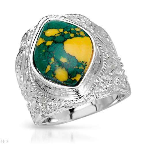 Simulated Gem in 925 Sterling Silver**Dress Ring- Size 9