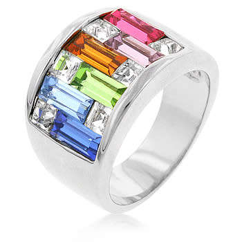 Rainbow Pride Costume Ring- Size 6/ 7