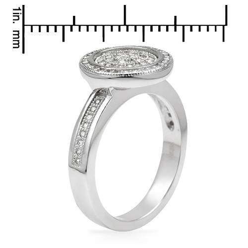 5.8 grams CZ Engagement Ring in 925 Sterling Silver- Size 7.5