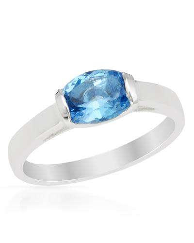 1.30ct Natural Topaz Ring in Silver- Size 8