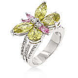 Multi-Colour Butterfly Costume Dress Ring- Size 7/8