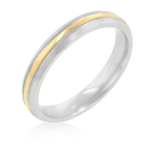 Two-Tone Stainless Steel Band- Size 8