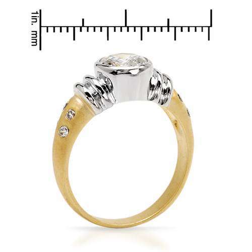 2.40ctw Cubic Zirconia 925 Sterling Silver Ring- Size 5/ 7/ 8