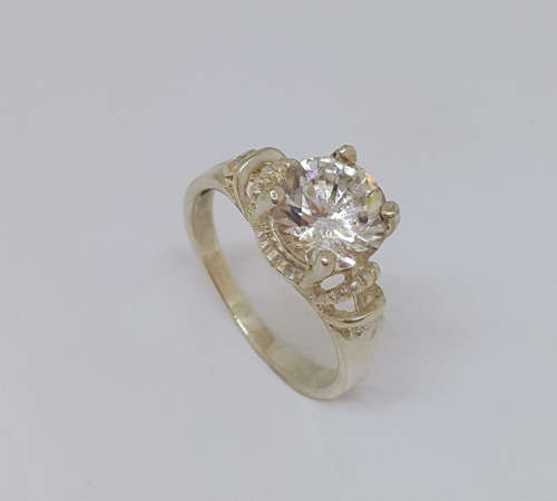 925 Sterling Silver 1.55ctw CZ Ring- Size 5.5