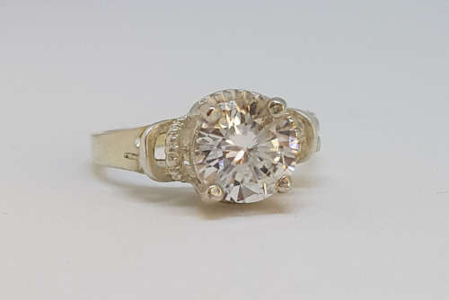925 Sterling Silver 1.55ctw CZ Ring- Size 5.5