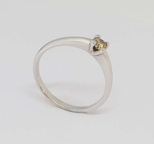0.24 ct Diamond Solitaire Ring in 9K White Gold