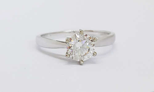 1ct Simulated Diamond 14kt White gold - Size 9