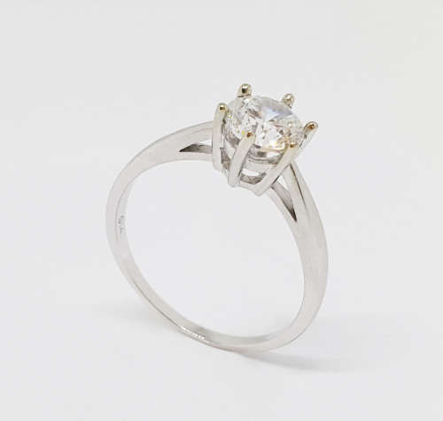 1ct Simulated Diamond 14kt White gold - Size 9
