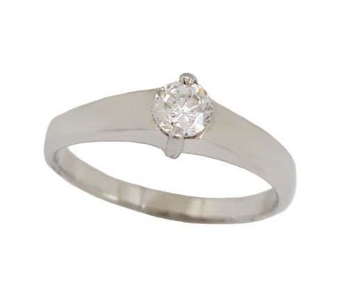 925 Sterling Silver Simulated Diamond Ring Size 8, 9
