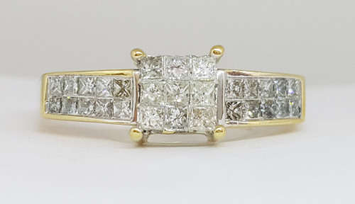 1.16ctw Diamond Ring in 14k Yellow Gold