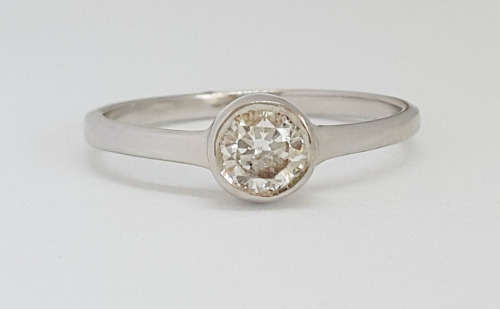 0.51ct Diamond Ring in 14K White Gold